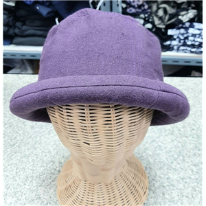 [B004] หมวกผ้าฝ้ายสีพื้นขอบม้วน 